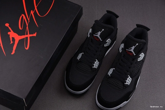 4 SE Black Canvas Retro Jordan DH7138-006 0317